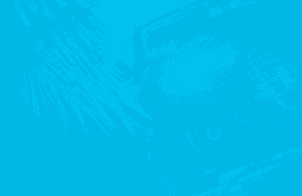 Cyan light streaks inside the Turbo Wash tunnel